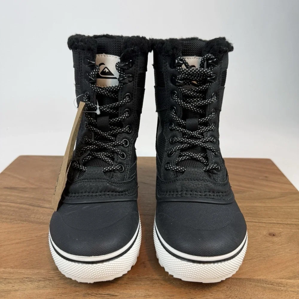 NWOB Big Kids Quicksilver Sub Zero Hi Insulated Winter Snow Boots‎ Sz 1 Y